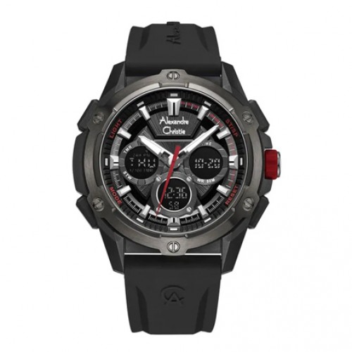 Alexandre Christie AC 9503 Grey Black Rubber MHREPDGBA